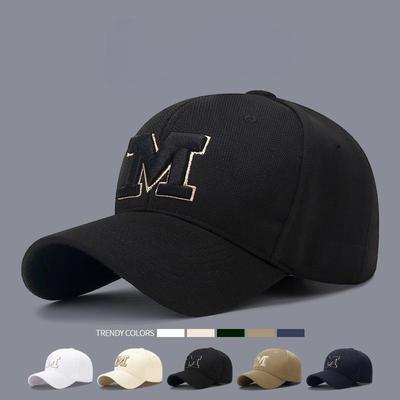 Four Seasons Neue M Buchstaben Stickerei Kappe Outdoor Schatten Sonnenschutz Baseballkappe Mode Vielseitig Unisex