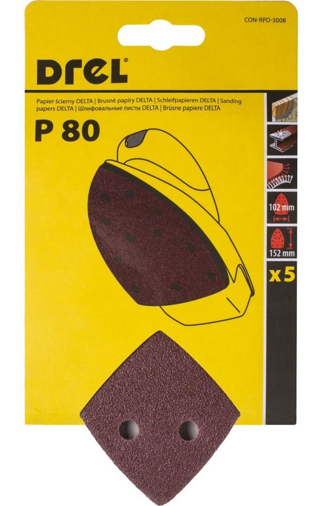 Velcro iron sandpaper 102 x 152 , P80