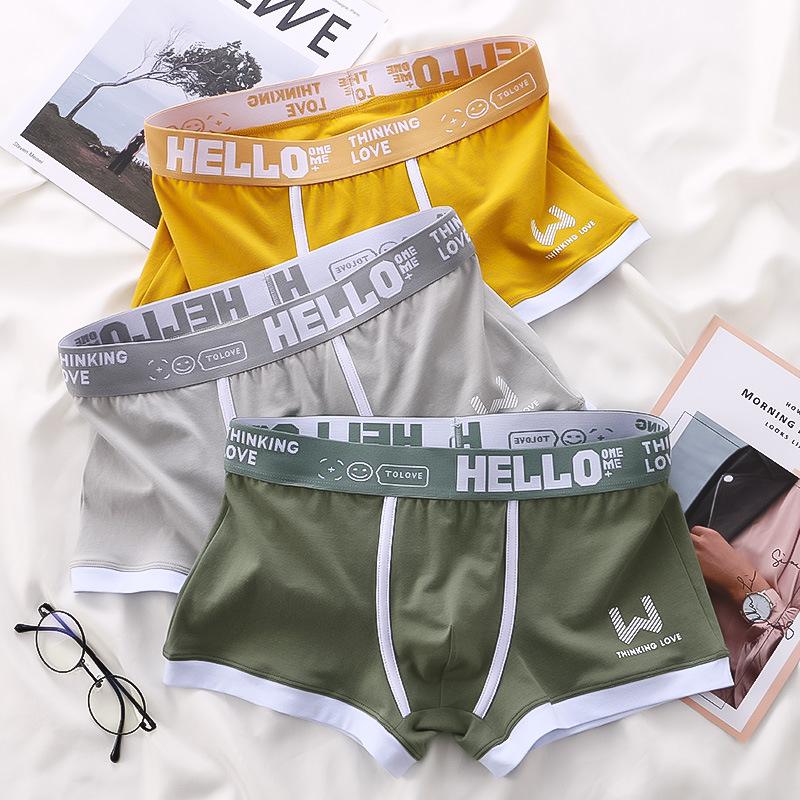 4PCS Fashion Boxer Men Panties Underwear Summer Ice Silk Breathable Solid Boxers Shorts Cuecas Masculinas Man Calzoncillos M-3XL