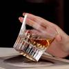 MGOXO Whiskey Set of Crystal Cut Handcrafted by in a Paulownia Wood Suitable for Cold Plum and Other Alcoholic A perfect gift for and other special