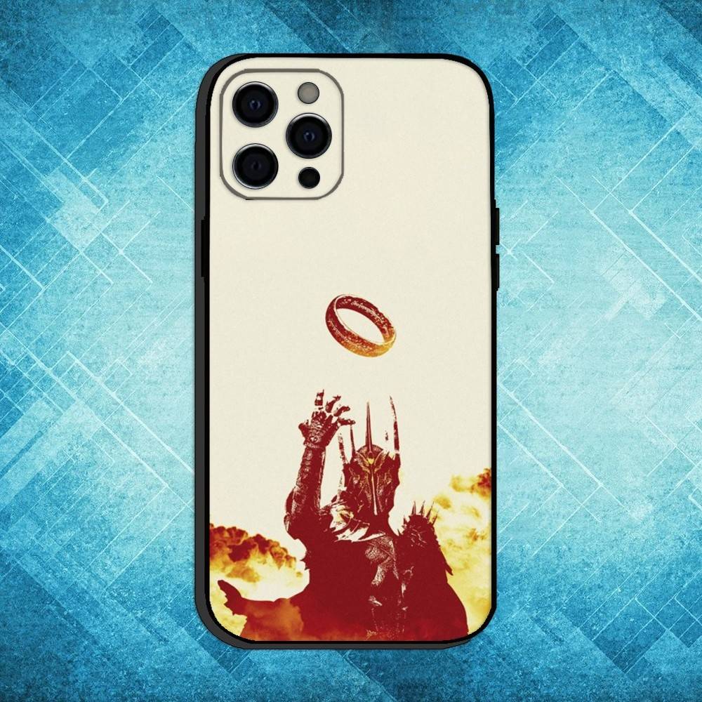 

The Lord of the R-Rings Map Phone Case For iPhone17,16,15,14,13,12,11 Plus,Pro Max Soft Black Cover iPhone16plus