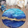 Circular Carpet In Galaxy Space Living Room Bedroom Bathroom Soft Flange Floor  Decoration Non Slip