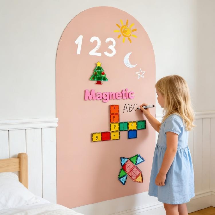 Magnetyczna tablica kredowa do montażu na ścianie, zmywalna naklejka ścienna, samoprzylepna tablica do rysowania 31,5x15,74 cala do dekoracji pokoju dziecięcego