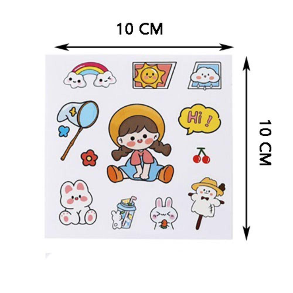 Cute Cartoon Patterns Notebook Decoration Waterproof Phone Water Bottle Decor  Children Boys Girls
