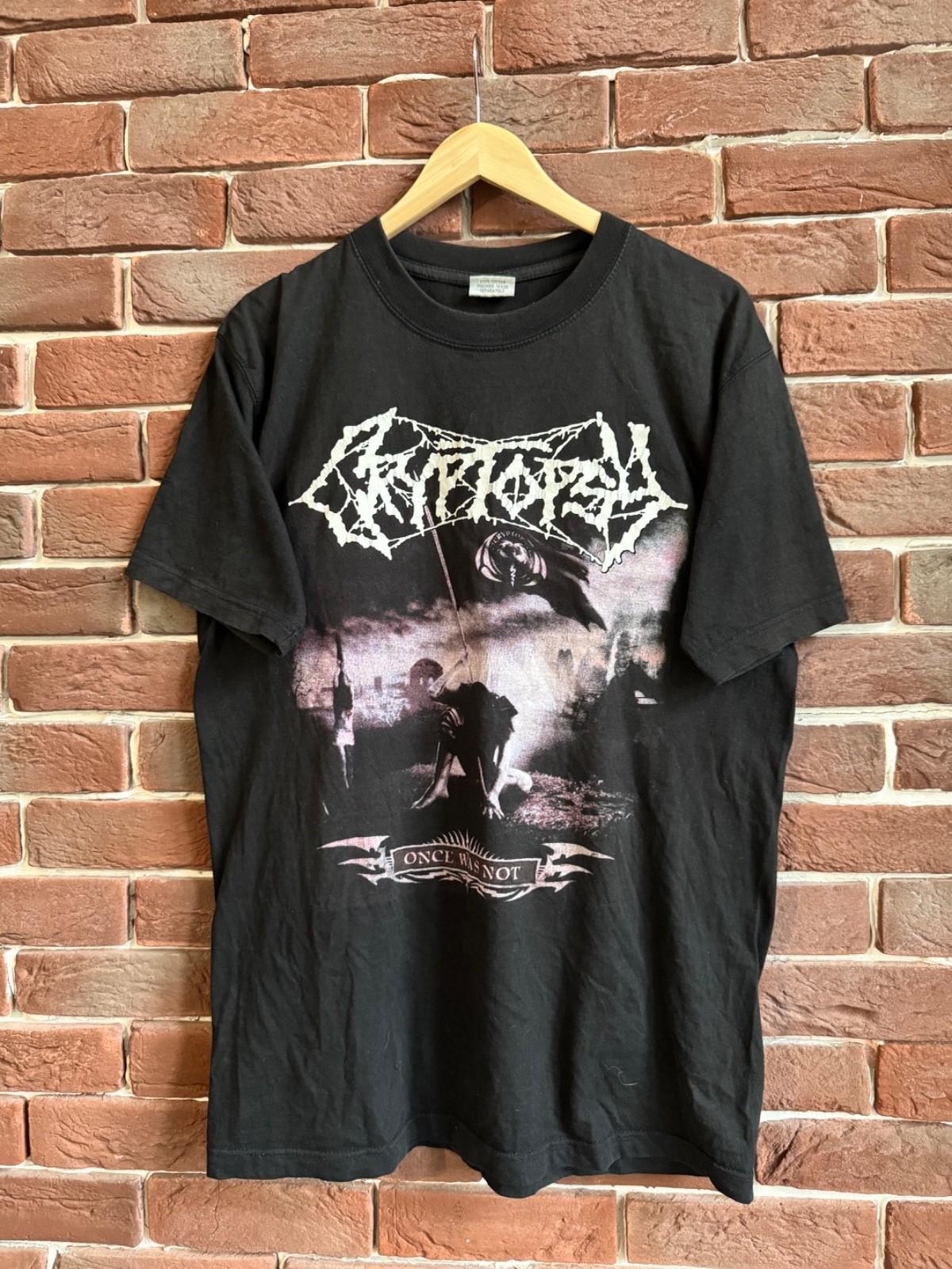 VINTAGE 00s CRYPTOPSY Once was Not death metal BAND TEE black Unisex T-Shirt XXXL
