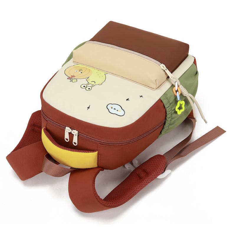 Children's Schoolbag Contrast Kindergarten Backpack Lightweight Backpack for Boys and Girls