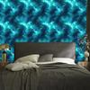 Watercolor Galaxy Turquoise Wallpaper, Turquoise Center 50x1000