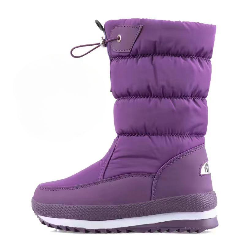 Winter Thickened Warm Women's Multi-color Snow Boots Northeast Padded Non-slip High Women's Cotton Shoes