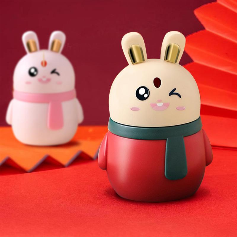 Cute Rabbit Toothpick Box Toothpick Dispenser Ceative Push Press Type Toothpick Jar Holder Household Convenient Gift Home Gadget
