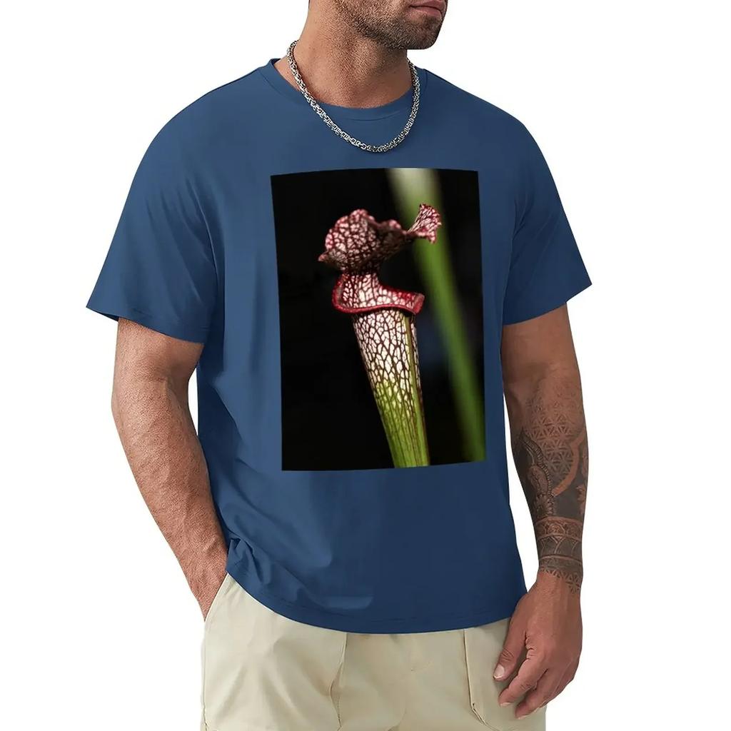 graphic tees boys animal print workout shirts Red Lipped Carniverous Pitcher Plant T-Shirt harajuku clothing