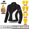 Womens Winter Motorcycle Riding Jacket Waterproof Warm Detachable Thick Lining Protective Slim Fit Biker Gear