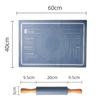 Bakeware Table Mats Pad Sheet, Kitchen Cooking Grill Gadgets, Pizza Cake Dough Maker, Kneading Dough Mat, Silicone Baking Mat