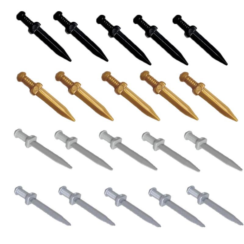 Mittelalterliche Bausteine Waffen Figur Soldat Zubehör Bogen Speer Armbrust Axt Helm Schulterrüstung Baustein Geschenk Spielzeug DIY X011