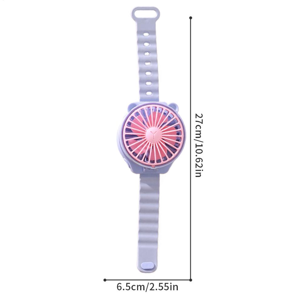 Kreativer Handgelenk-Ventilator Persönlicher Schüler Kinder Tragbare Uhr Kleiner Ventilator Luftkühler Kühlwerkzeug Mini Tasche Cartoon Ventilator