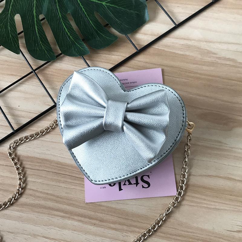 Cute Girls Princess Crossbody Bag Kids Fashion Heart Handbags Kawaii Little Girl Coin Pouch Messenger Bag Child Wallet