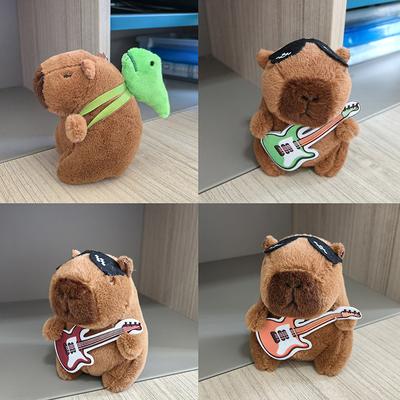 Capybara Plüschpuppe Cartoon Schlüsselanhänger Anhänger Weiche Angefüllte Puppe Rucksack Anhänger Auto Tasche Schlüsselanhänger Dekor Kind Geschenk Schlüsselanhänger