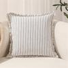 Decorative Pillowcase Cushion Cover Textured with Color Stitching for Couch or Living Room Sofa Bed Decoration