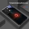 Space Planet For OnePlus Nord 3 5 6T 7 Pro 8 12 10T Reno8 Lite 5G 10R Nord N30 Hard Shell Tempered Glass Phone Case Black
