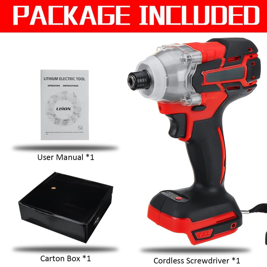 588VF 0-6200 RPM Cordless Brushless Electric Screwdriver Screwdriver Impact Drill Rechargeable Driver Impact Driver Power Tools