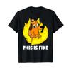 Ist Fein Alles Ist Hund Brennend Lustiges Meme T-Shirt Vintage Designer Kleidung Weiche Mode Stilvoll Homme