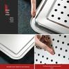 JingJingRS Stainless Steel Commercial Steaming Tray