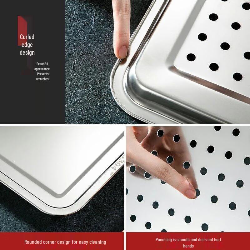 JingJingRS Stainless Steel Commercial Steaming Tray