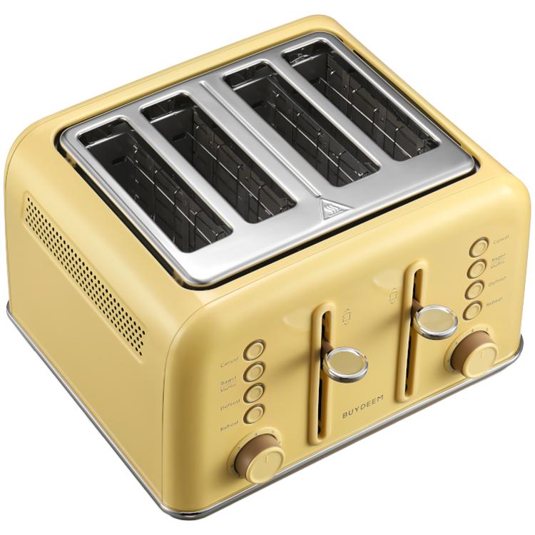 Buydeem 4-slice toaster, model dt640e, mellow yellow, eu