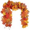 Artificial Plant Smaple Leaf Vine Flower Halloween Christmas Garlands Wedding Home Room Garden Outdoor Decor Festival DIY Gift