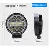 2/4/6 Pcs Inch Waterproof LED Work Light Spot Fog Lamp 12V 24V Offroad Light Bar Universal for 4x4 SUV ATV Tractor Boat Vehicle