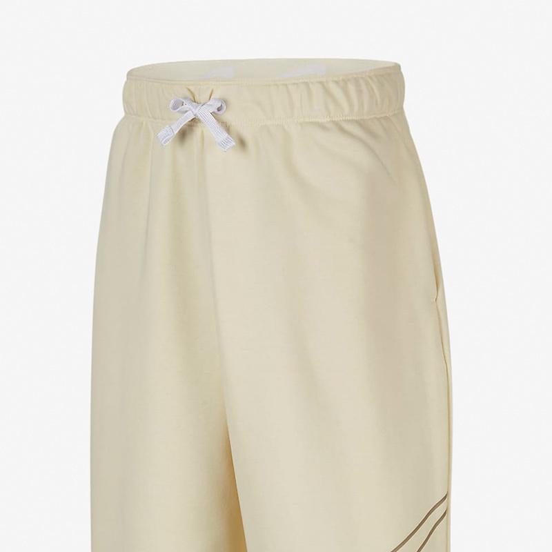 Nike Kids Sportswear Solid Color Loose Fit Knit Sweatpants Kids Bottoms Coconut-Milk DV3256-113