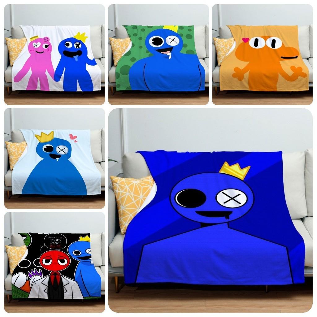 Gemütliche Cartoon Rainbow Friends Fleece-Kuscheldecke Für Kinder Weiches Plüschmaterial