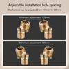 Wall Mounted Angle Adjustment Shower Faucet Adapter 360 Degree Rotating Adjustable Leg Copper Angled Curved Foot