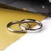 2/4/6/8MM Fashion  316 Titanium Stainless Steel Ring Wholesale Laser Silver Color  for Men Woman Wedding Punk Men's Ring