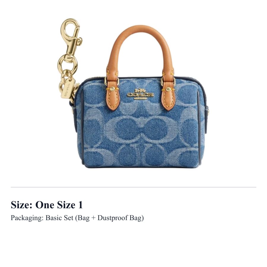 COACH Rowan Fabric, Cow Split Leather