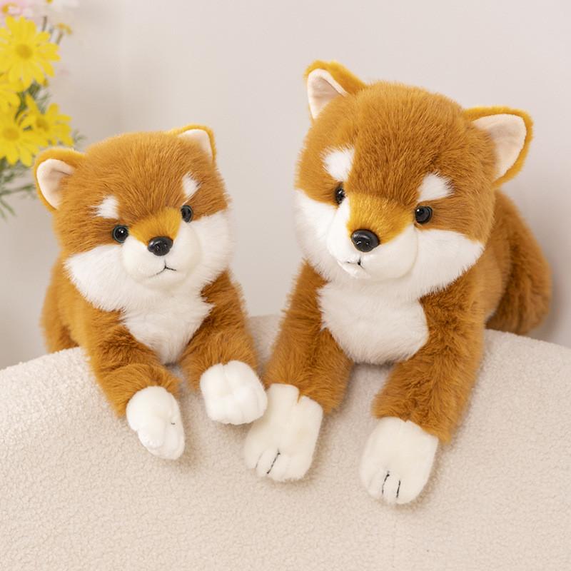 Realistic Fluffy And Plush Husky Dog Doll Highquality Stuffed Animal Children For