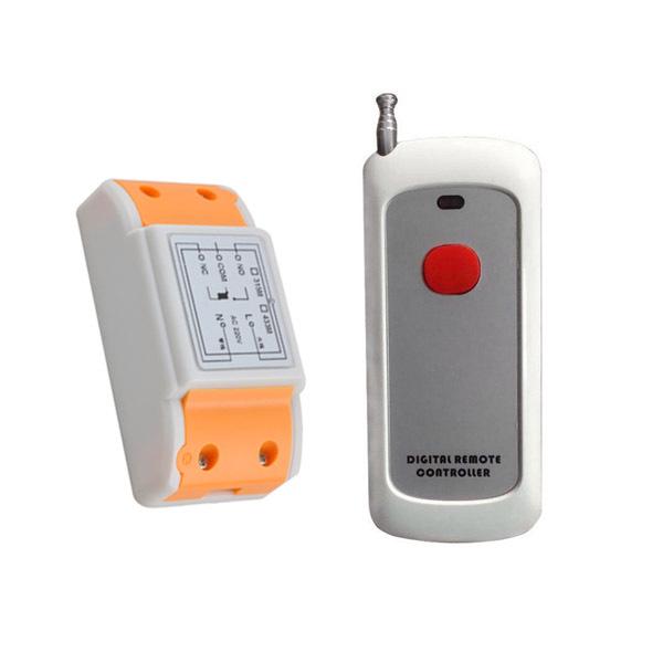 AC220V Remote Switch for Small Car Model with 1000m Single-Button Remote (Jogging/Self-Locking) Single Channel Remote Switch