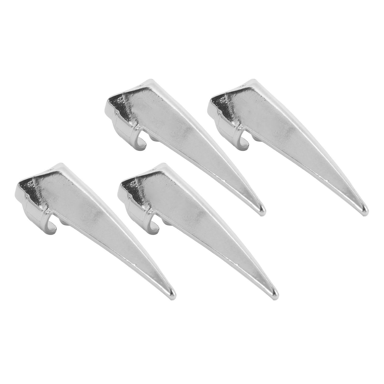 

4 шт. инструмент для разделения волос на пальцы, полированный сплав, эффективное использование инструмента для плетения париков серебряный