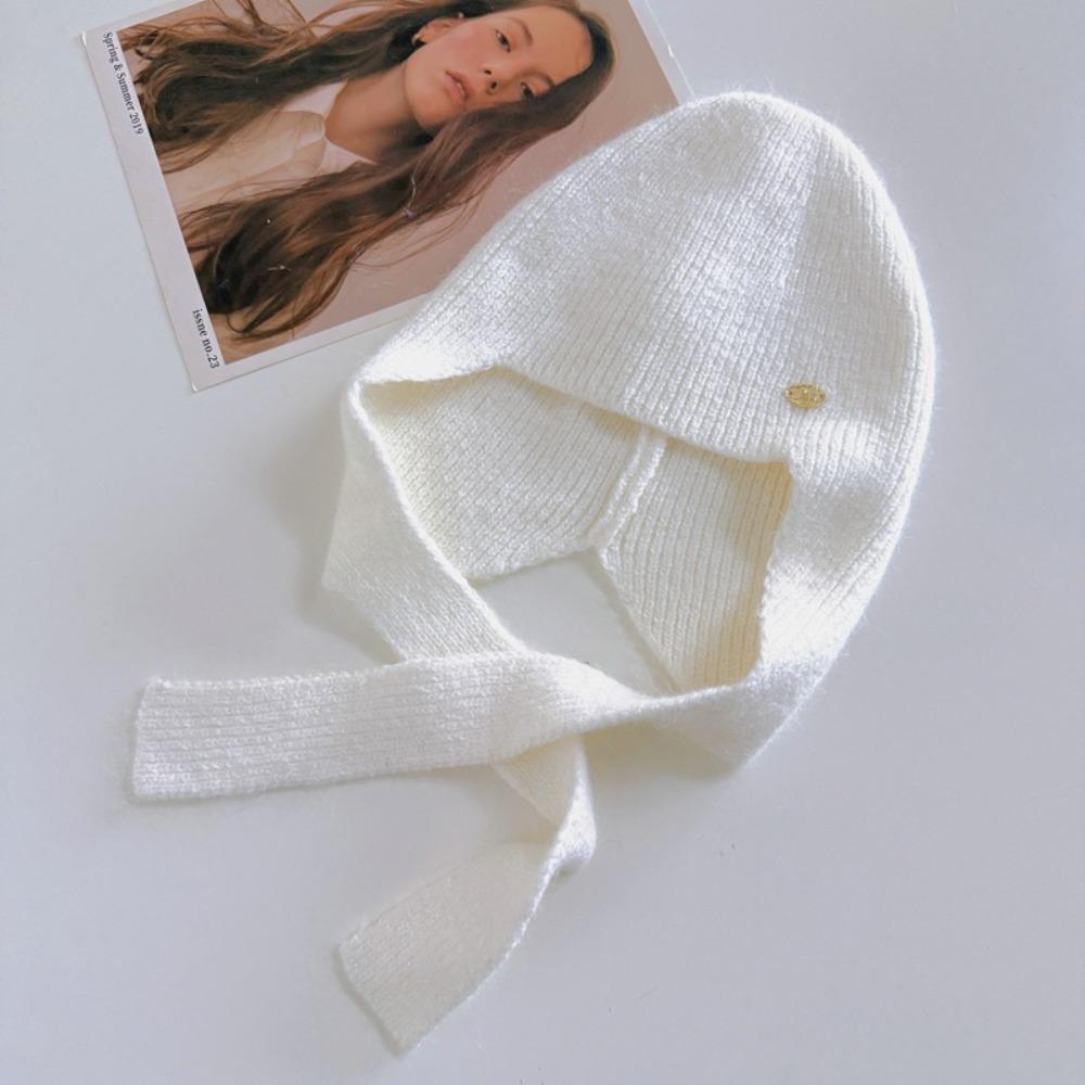 Coldproof Woolen Crochet Beanies Cap Keep Warm Girls Pullover Cap Fashion Knitted Hat  Female