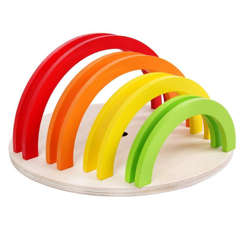 Children's Education Building Blocks Colorful Rainbow