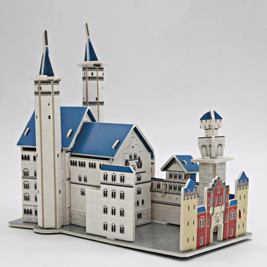 1 Set 3D Puzzle Praktische Fähigkeit Dekoratives Papier Windmühle Haus Puzzle Spielzeug Geburtstagsgeschenke