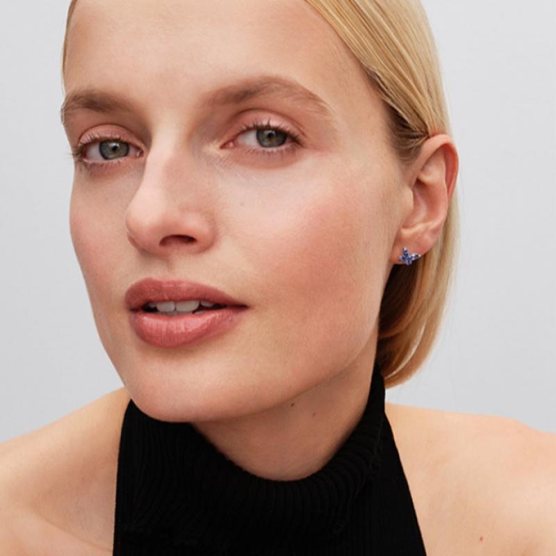 Pandora [department Store Guarantee] Butterfly Stud Earrings 294230c01