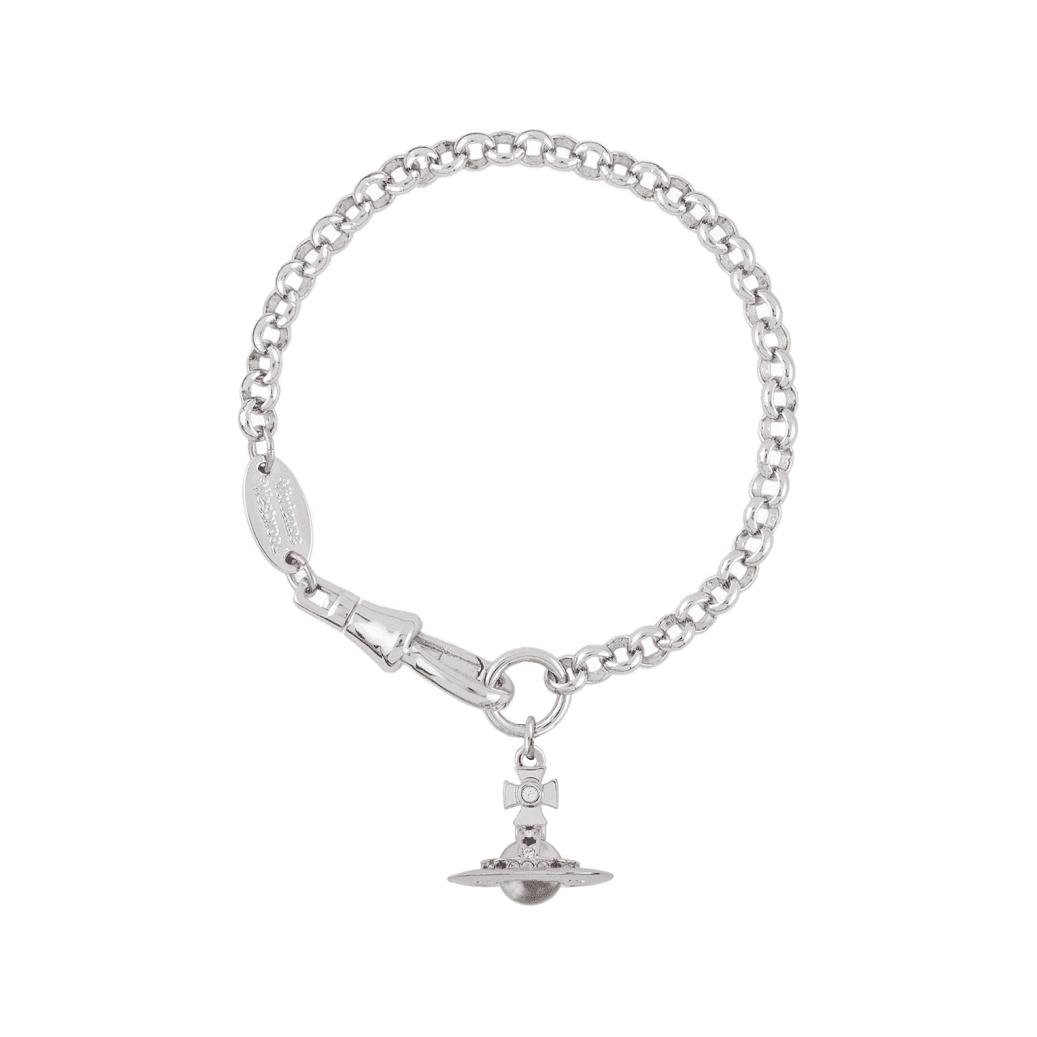 

Vivienne Westwood Petite Silver Plated Saturn Logo Decorated Bracelet Women bracelets 6102005702P019CN Basic Packaging-Dust Bag+Box