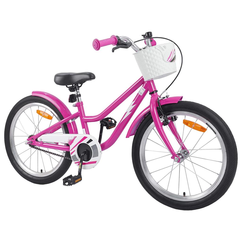 Kids Bicycle 18 Inches for Ages 5 7 Dark Pink