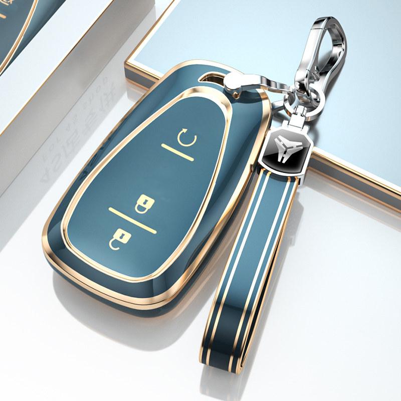 2/3/4 Buttons Tpu Car Key Case For Chevrolet Chevy Malibu Camaro Cruze Traverse Sonic Volt Bolt Equinox Key Cover Fob Keychain