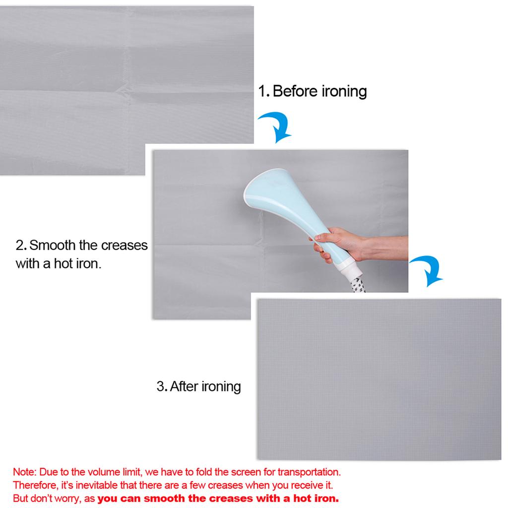 Nuovo Schermo per Proiettore Portatile Semplice Tenda Anti-Luce 60 70 80 100 120 Pollici Schermi di Proiezione per Casa Esterno Ufficio Proiettore