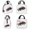 Fiery Panther Flaming Beast Insulated Lunch Bag for Women Office Cooler Thermal Food Box Tote Leakproof Lunch Boxes Container