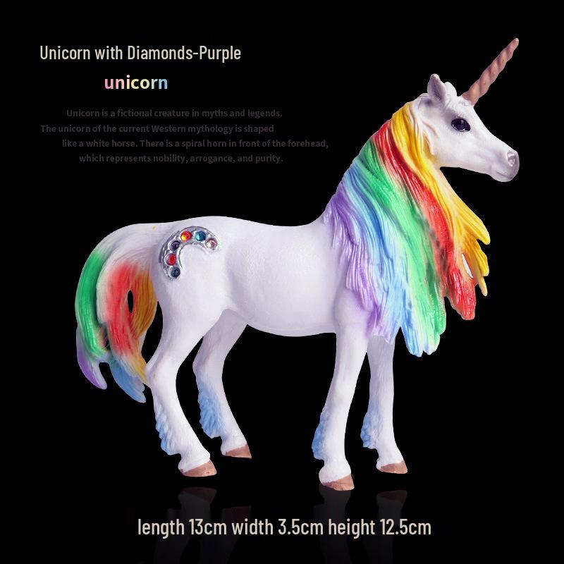European Mythical Pegasus Unicorn Toy Model: Elf, Mythical Creature, Magic Beast 