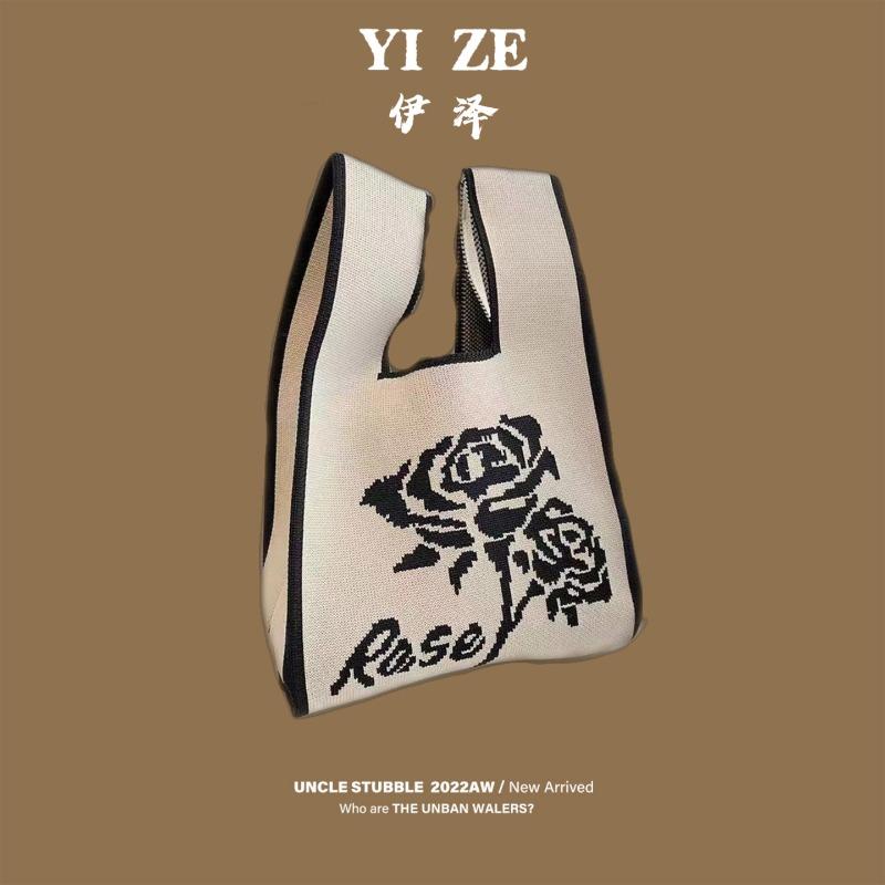 Handbag Flying Tote Bag Women's Bag Wool Bucket Bag Versatile Casual Bag