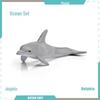 Marine Animal Model Set: Shark, Turtle, Dolphin, Whale, Penguin, Crab, and Seabed Creatures