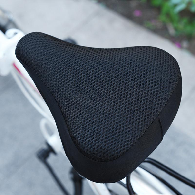 3D Bicycle Saddle Soft Bike Seat Cover Biking Silicone Seat Cushion Biking Breathable Saddle Comfortable Bicycle Bike Cover